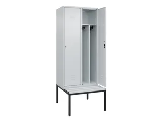 locker voor scheiding van kleding,HxBxD 2120x800x815mm,2vak - 2