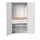 Systeemkast 2000x1050x550mm 1xlegbord 2laden RAL7035