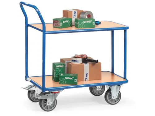 Tafelwagen 2600 400kg 2 Etages 850x500mm Houten Plaat