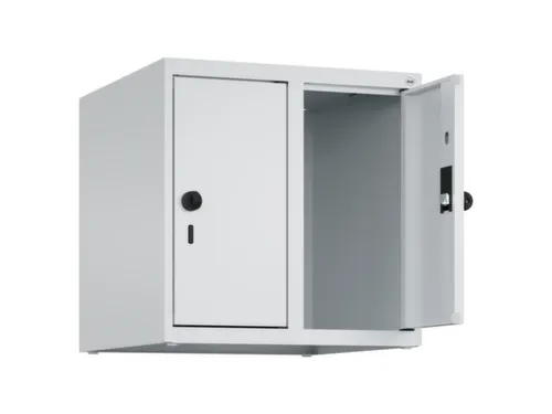 opzetkast,v. locker,2vak.,vak B 250mm,HxBxD 500x500x500mm,vleugeldeur