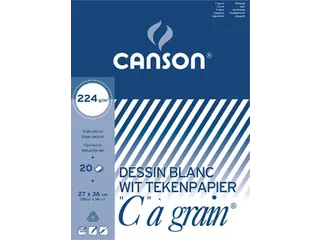 Canson wit Tekenpapier 27x36 CM - 1