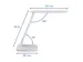 OUTLET Bureaulamp LED tafelarmatuur MAULsally col. vario, dimbaar Wit
