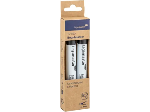 Viltstift Legamaster TZ100 Whiteboard Rond Zwart 1.5-3mm 2st