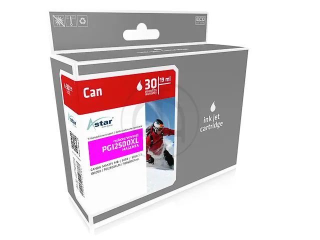 As15278 Astar Canon Pgi2500Xl Mb Inkt Magenta Hc Rebuilt Chip