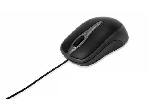 Optische Muis zwart 49019 2 knoppen bedraad ambidextrous