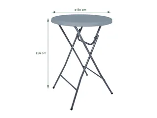 Statafel Brasq 80cm grijs BT100 - 3