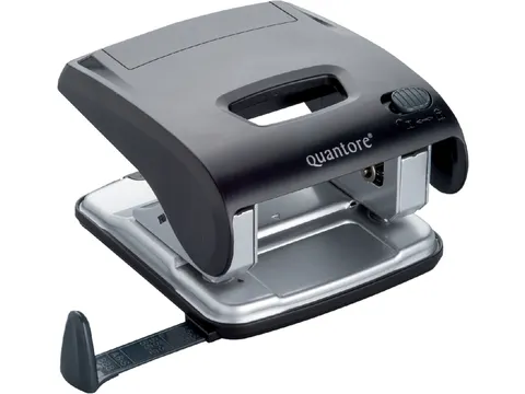 Perforator Quantore luxe 2-gaats 20vel zwart