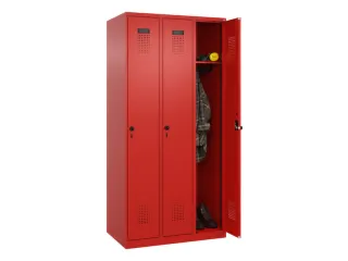 locker,HxBxD 1850x900x500mm,3vak,vak B 300mm,draaigrendel - 1
