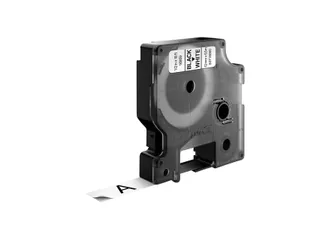 Labeltape Dymo 16959 D1 S718060 12mmx5.5m poly zwart op wit - 11