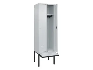 locker met bank,HxBxD 2120x600x815mm,2vak,vak B 300mm,cil.-slot - 2
