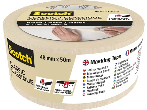 Afplaktape Scotch Classic 48mmx50m beige