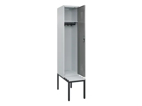 locker met bank,HxBxD 2120x400x815mm,1vak,vak B 400mm,cilinderslot