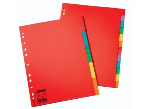 Tabblad A4 12 Tabs Karton 23-R Gekleurde Tabs