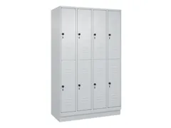 dubbeldekse locker,HxBxD 1950x1200x500mm,4x2vak.,vak B 300mm