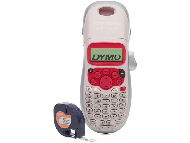 Imprimante d'étiquettes Dymo LetraTag 100H portable ABC 12mm rose
