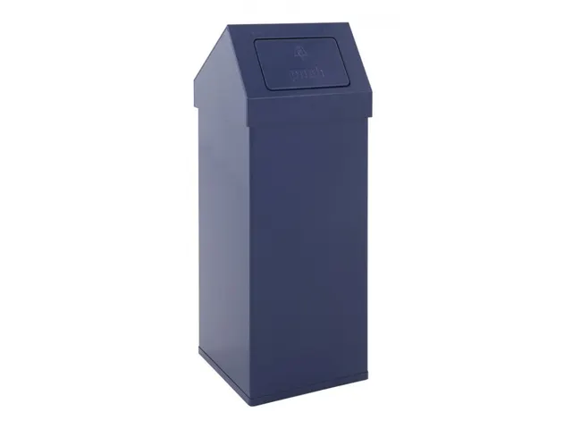 Carro-push Afvalbak Blauw 110 Liter