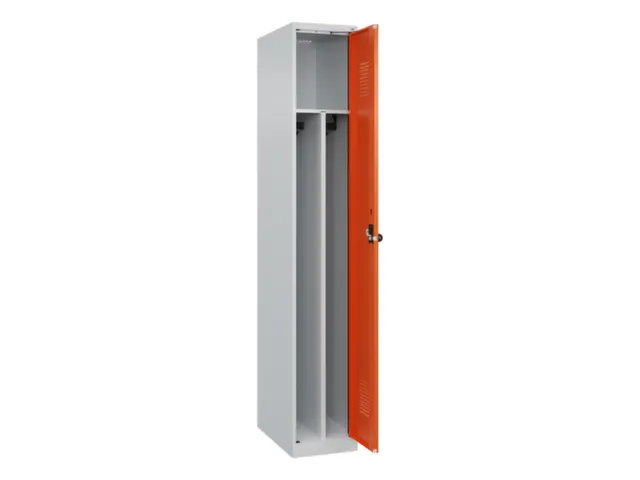 Armoire vestiaire 1850x300x500mm 1 compartiment RAL7035/RAL2004
