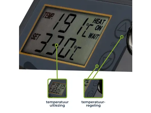 Soldeerstation Met Lcd & Keramisch Verwarmingselement 48W 150 - 450°C