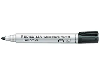 Viltstift Staedtler 351 whiteboard rond zwart 1-2mm - 1