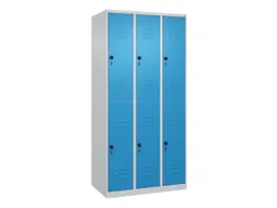 dubbeldekse locker,HxBxD 1850x900x500mm,3x2vak.,vak B 300mm