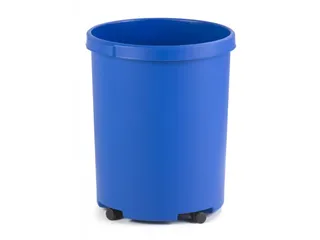 Ronde Papierbak 50 Liter Blauw - 1