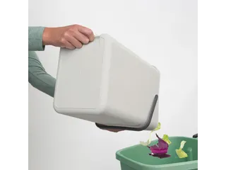 Afvalemmer Sort & Go 16 Liter Lichtgrijs - 7