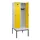 locker met bank,HxBxD 2120x800x815mm,2vak,vak B 400mm,draaigrendel