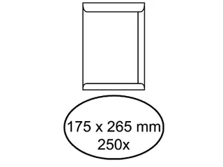 Envelop Akte IEZZY 175x265mm Zelfklevend 100gr Wit - 1