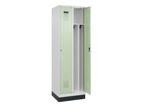 locker voor scheiding van kleding,HxBxD 1950x600x500mm,2vak