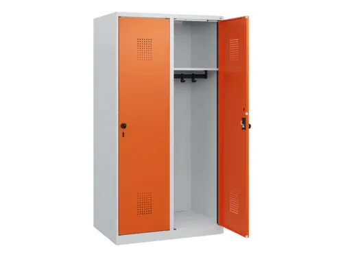 schoollocker,HxBxD 1530x800x500mm,2vak,vak B 400mm,draaigrendel