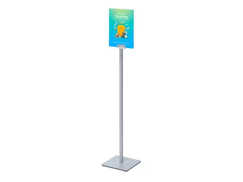 Infostandaard Design Slim Display A4 Zilver