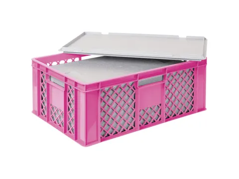 Euronorm-stapelbak,m. isoleerbox,HxLxB 240x600x400mm,43/20,4l,HDPE