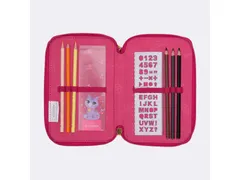 Etui Beckmann gevuld 3-laags 27 dlg Cherry red Inhoud: 2x jumbo potloo