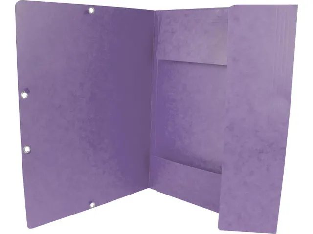 Elastomap A4 3 Kleppen En Elastieken Karton Paars