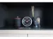 Horloge murale NeXtime 'Station' Ø19cm aluminium brossé noir