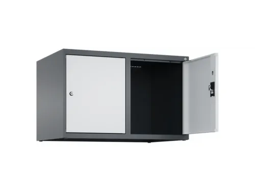 opzetkast,v. locker,2vak.,vak B 400mm,HxBxD 500x800x500mm,cilinderslot