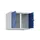 opzetkast,v. locker voor scheiding van kleding,2vak.,vak B 300mm