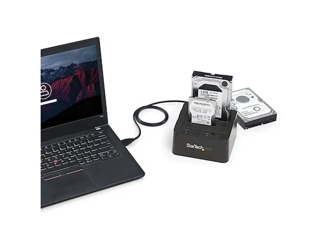 Dual-Bay USB 3.2 Gen 2 SATA Docking Station 10Gbps