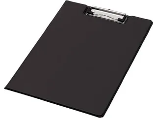Klemmap Opvouwbaar PVC A4 Zwart - 4