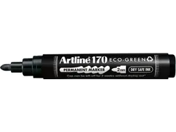 Permanent marker Artline170 Eco rond Medium Dry Safe zwart