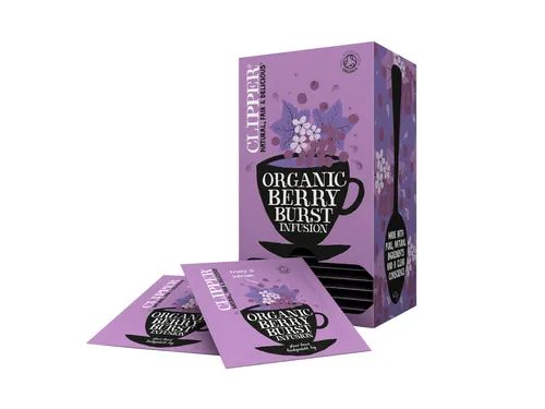 Thee Clipper infusion berry burst bio 25 zakjes