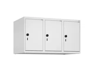 opzetkast,v. locker,3vak.,vak B 300mm,HxBxD 500x900x500mm,vleugeldeur - 1