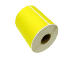 Gekleurde verzendlabels op rol 102x152mm Geel 2800 etiketten