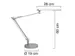 bureaulamp Mamboled, grijs