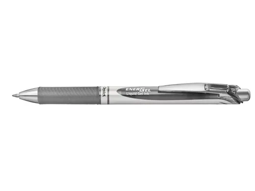 Gelschrijver Pentel BL77 Energel medium grijs 0.35 mm