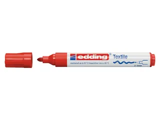 Viltstift edding 4500 textiel rond rood 2-3mm - 1