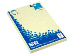 Notitieblok 100X150Mm Geel Geruit Blok A 100 Vel