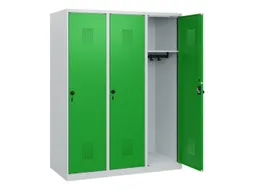schoollocker,HxBxD 1530x1200x500mm,3vak,vak B 400mm,draaigrendel