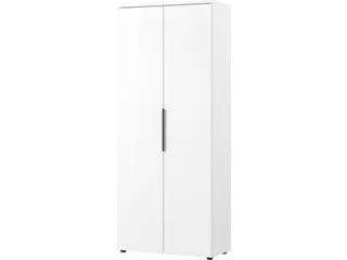 dossierkast,HxBxD 1970x810x400mm,4xhouten vloer,5ordnerhoogte,romp wit - 1