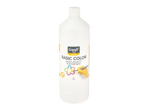Plakkaatverf Creall basic wit 1000ml
